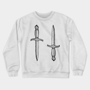 Hand dagger ambidextrous / daga / gift Crewneck Sweatshirt